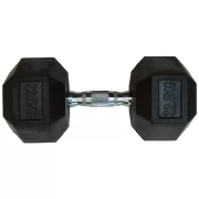 Capetan® Professional Line 22,5Kg Hex Egykezes edzőtermi gumírozott kézi súlyzó Capetan® Professional Line 22,5Kg Hex Egykezes edzőtermi gumírozott kézi súlyzó