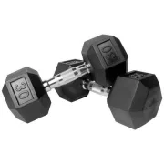 Capetan® Professional Line 30Kg Hex Egykezes edzőtermi gumírozott kézi súlyzó Capetan® Professional Line 30Kg Hex Egykezes edzőtermi gumírozott kézi súlyzó