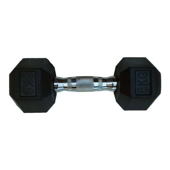 Capetan® Egykezes súlyzó 32,5Kg Professional Line Hexagonális gumírozott fejvégekkel