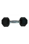 Capetan® 35Kg Hex Egykezes Edzőtermi Gumírozott Kézi Súlyzó Professional Line