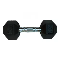   Capetan® 35Kg Hex Egykezes Edzőtermi Gumírozott Kézi Súlyzó Professional Line