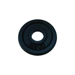 Capetan® 0,5Kg 31mm átm, Acél súlytárcsa fekete selyemfényű festék bevonattal,