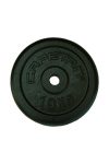 Capetan® 10Kg 31mm átm, Acél súlytárcsa fekete selyemfényű festék bevonattal,
