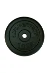 Capetan® 10Kg 31mm átm, Acél súlytárcsa fekete selyemfényű festék bevonattal,