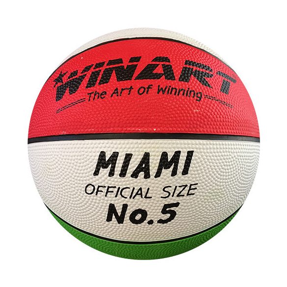 Kosárlabda No. 5 piros-fehér-zöld nemzeti színű labda