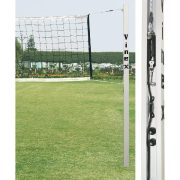   Röplabdaállvány pár anodizált alumínium talajhüvellyel, 80x80 oszlop