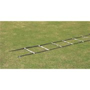 Agility létra 10 kontrasztos fehér textil fokkal 4m, leszúró tüskékkel,