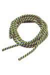 Ritmikus gimnasztika kötél 3m, 10mm ,gimnasztikai tornakötél csíkos/egyszínű fonatolt PP,