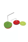 Padlójelölő korong szett 50 db-os felfűzhető 15cm korongokkal,fém tartó