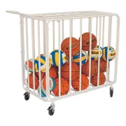 Labda és eszköztartó kocsi fém,gördíthető, lezárható 110 cm x 60 Labda és eszköztartó kocsi fém,gördíthető, lezárható 110 cm x 60