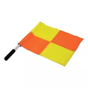 Partjelző zászló neon színű sárga-piros kockás 50cm PVC nyél, csúszásmentes Partjelző zászló neon színű sárga-piros kockás 50cm PVC nyél, csúszásmentes
