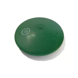 Tactic Sport Gumi tréning diszkosz 1,25kg, színe zöld, nem hagy