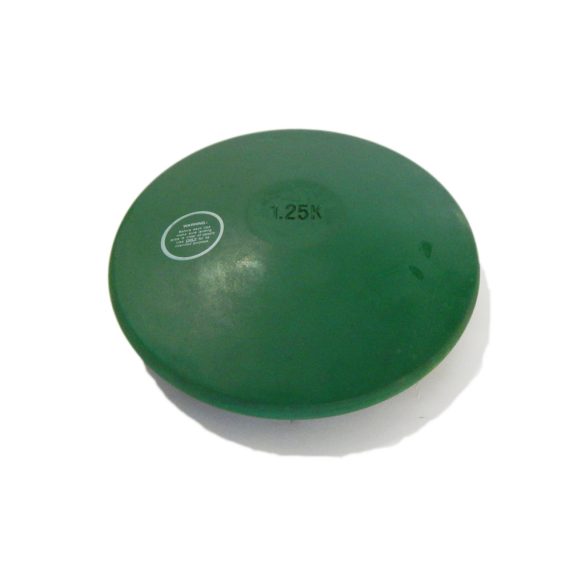 Tactic Sport Gumi tréning diszkosz 1,25kg, színe zöld, nem hagy