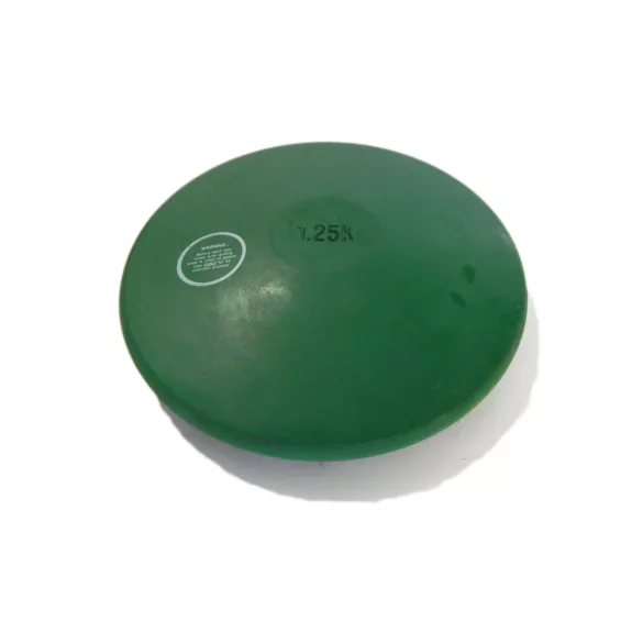 Tactic Sport Gumi tréning diszkosz 1,25kg, színe zöld, nem hagy