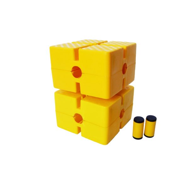 Rögzítő talp edzéssegítőhöz 2 db 5cm illesztő elemmel, kis kocka