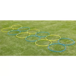 Agility karika sorozat 12 db, 60 cm, hordzsákkal és illesztő