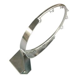   Galvanizált kosárgyűrű hálótartó horgokkal, Club kivitel, FIBA standard