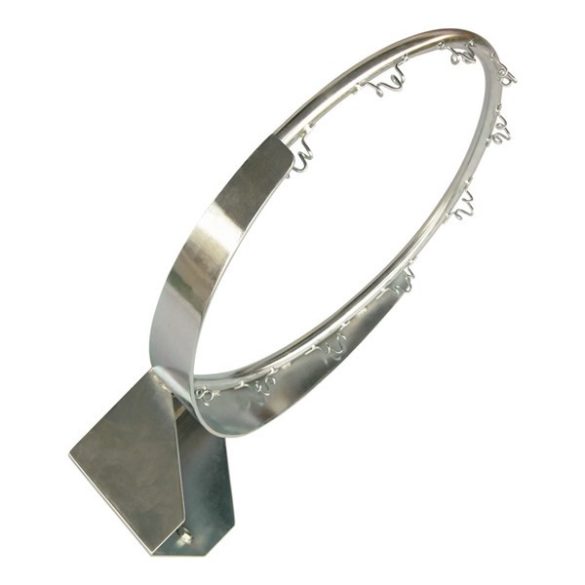 Galvanizált kosárgyűrű hálótartó horgokkal, Club kivitel, FIBA standard