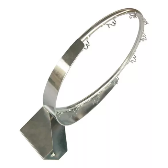 Galvanizált kosárgyűrű hálótartó horgokkal, Club kivitel, FIBA standard