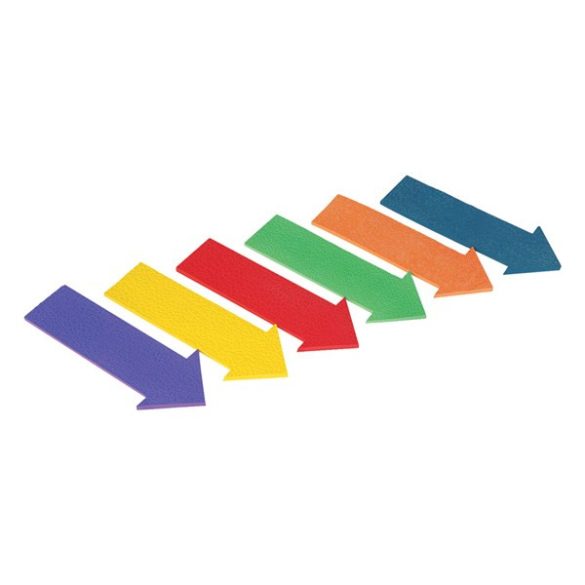 Padlójelölő nyíl formájú szett 6 db-os, gumi, 34x15,8cm