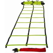 Agility koordinációs létra 4m, lapos összekötő elemekkel kétsoros dupla létra Agility koordinációs létra 4m, lapos összekötő elemekkel kétsoros dupla létra