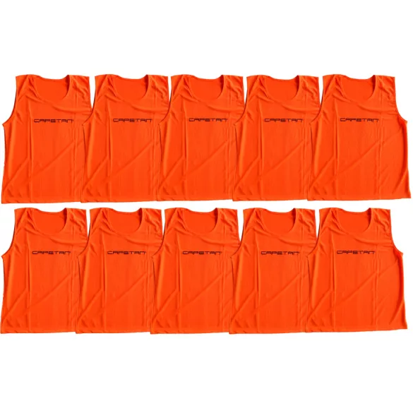 JELZŐTRIKÓ GARNITÚRA 10 db, POLYESTER NEON NARANCS 68x51cm